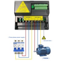 Variador de Frecuencia para Bomba de Agua Trifásica, Inversor de 11KW, Accionamiento de Motor AC de 15HP, Variador de Velocidad Ajustable VFD