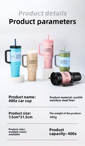 Vaso Térmico Personalizado Stanley de 40oz con Asa, Diseño Original de Bola de Nieve, Ecológico, de Acero Inoxidable con Aislamiento al Vacío - Product Image 6
