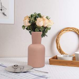 Jarrón de Cerámica Rosa de Diseño Moderno y Minimalista de Alta Calidad, Jarrón de Porcelana Simple para Jardín, Hogar, Decoración Mediterránea - Product Image 2