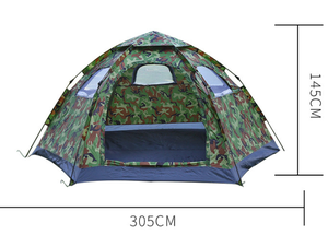 Tenda esterna mimetica doppia porta portatile funzione di apertura rapida automatica per campeggio in <span class=keywords><strong>montagna</strong></span> - Product Image 6