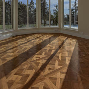 Parquet Mosaïque en Bois Stratifié sur Mesure, Différentes Tailles, Chêne <span class=keywords><strong>Versailles</strong></span> - Product Image 1