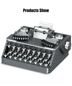 Retro Máy Đánh Chữ Đài Phát Thanh Mô Hình Nguyên Tử Khối Xây Dựng Khối Thiết Lập Tự Làm Hạt Nhỏ Lắp Ráp Xây Dựng Gạch Đồ Chơi Cho Kid Người Lớn - Product Image 2