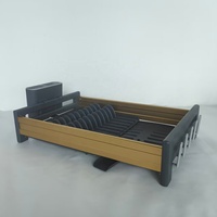 Égouttoir à vaisselle à 1, 2 ou 3 niveaux pour comptoir de cuisine, égouttoir à vaisselle en aluminium avec planche d'égouttage