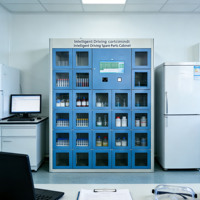 Gabinete de Herramientas para Taller de Reparación Automotriz Inteligente de Alta Resistencia, con Cerradura Electrónica de Teclado, Enchufe Integrado, Cerradura con Contraseña, Construcción de Acero