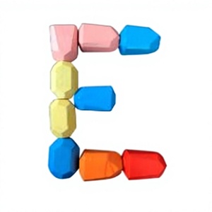 Blocs d'empilage colorés, jouet d'équilibre, jeu de sol, jouet d'entraînement aux compétences pour les tout-petits, jeu préscolaire, blocs d'empilage en bois (36 pièces) - Product Image 6