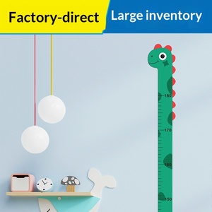 キリンの身長測定ステッカー ウォールデカール 漫画キリンテーマ 子供部屋 寝室装飾 自己粘着壁紙 - Product Image 3