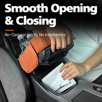 Rehausseur de console centrale de voiture avec accoudoir, boîte de rangement, porte-mouchoirs, porte-gobelet et support pour téléphone portable