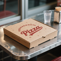 Boîtes à pizza personnalisées avec logo |   Matériaux recyclés, sans danger pour les aliments |   Boîtes rigides de 7 à 12 pouces en stock pour une expédition rapide