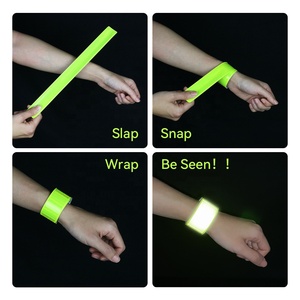 Phản Xạ <span class=keywords><strong>Slap</strong></span> Ban Nhạc Khả Năng Hiển Thị Cao Phản Xạ Tùy Chỉnh Chạy Ban Nhạc/Phản Xạ Armband - Product Image 6