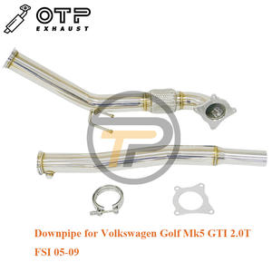 La Oficina del Fiscal tubo de escape 3 "de carrera Downpipe V W Golf Mk5/ MK6 GT 2,0 T FSI 05-09 carrera solo uso - Product Image 2