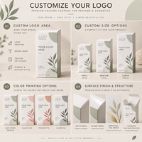 Boîte en carton kraft rigide écologique avec logo personnalisé imprimé, petite boîte en carton pour cosmétiques, emballage pour parfum, rouge à lèvres