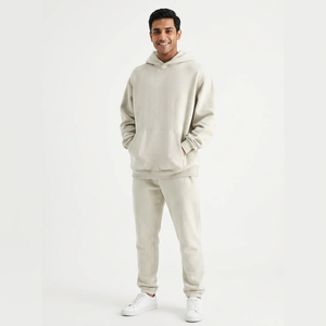 Finer Threads Custom Blank Acid Wash Solid Hoodies Jogger Track Suit <b>Set</b> French Terry 100% Cotton Heavyweight Unisex - Product Image 1