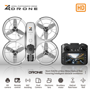 Drone <span class=keywords><strong>Z4</strong></span> HD avec double caméra, objectif électronique, évitement d'obstacles à 90 degrés, écran, télécommande, drone RC sans balais, drone pour débutants pour enfants - Product Image 4