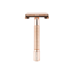 <strong>Custom</strong> Men's Personal Double Edge Safety <strong>Razor</strong> Metal Short <strong>Handle</strong> Butterfly <strong>Razor</strong> for Facial - Product Image 1