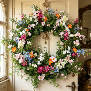 DKB Wholesale Artificial Flower Arrangements Handmade Silk Mixed Flower Centerpiece Wedding Mother's Day Table Decoration - Product Image 1