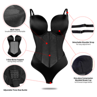 Body Push-Up sans couture, bretelles de corps, bretelles de soutien-gorge dissimulées, culotte de levage de fesses