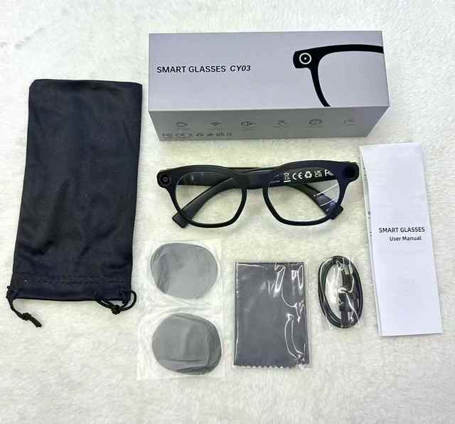 2026 New CY03 AI Smart Camera Glasses 8MP 1080P Resolution Dual Speaker Real-time Translation AR Navigation 270mAh Long Battery