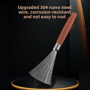 Cepillo para Ollas de Acero Inoxidable con Mango Largo y Material de Silicona, Práctico Gadget de Limpieza de Cocina para Lavar Ollas y Tazones - Product Image 2