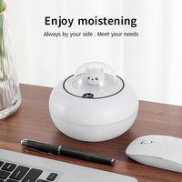 Vente chaude Décorer Cadeau Mini Portable Nébuliseur Usb Mignon Chat Romantique Veilleuse 300 ml Aromathérapie Diffuseur Humidificateur