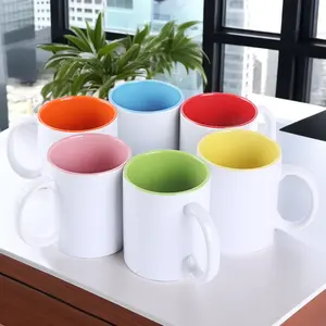 Latest Design Unique Sublimation Blank 11oz Multi-colored Coffee Cup Ceramic Custom Mug for Gift