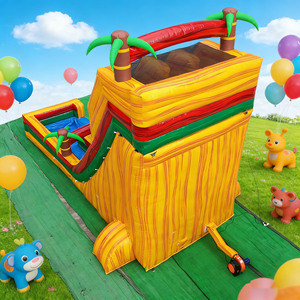 Tobogán Acuático Inflable Comercial <span class=keywords><strong>de</strong></span> 22 pies con Doble Carril, Material <span class=keywords><strong>de</strong></span> PVC, Diseño <span class=keywords><strong>de</strong></span> Árbol, Fácil Instalación, Capacidad Máxima >400KG - Product Image 2