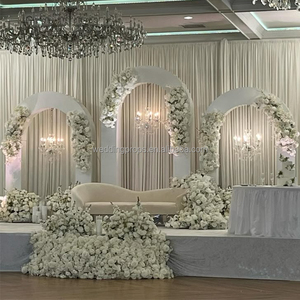 Hiện Đại Trắng Acrylic đám cưới Backdrop vòm trang trí khung nền sân khấu cho đám cưới tổ chức sự kiện trang trí - Product Image 3