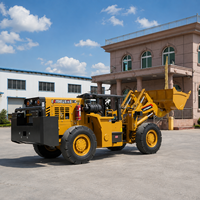 Chargeuse sur pneus haute performance de 2 tonnes avec benne à déchargement latéral en option, pour mines souterraines étroites
