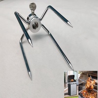 Kit de barbecue électrique de gril de moteur de rôtisserie d'acier inoxydable avec la fourchette de four de poulet pour des accessoires de BBQ