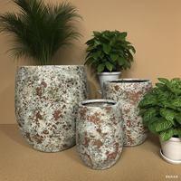 Pot de fleurs en céramique émaillée rétro moderne, écologique, durable, 25 kg, 10x10x10 cm, pour la maison et le jardin, vente en gros, couleur personnalisée