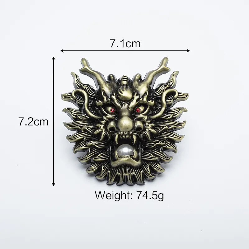 Custom fashion All kinds of patterns 3 d zinc alloy dragon king belt buckle manufacturers in china