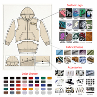 Sweat-shirt à capuche avec impression de logo personnalisé, motif araignée, broderie 3D, veste à capuche surdimensionnée unisexe