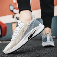 Vente en gros de chaussures de course décontractées respirantes à la mode avec logo personnalisé d'usine baskets en maille pour hommes chaussures de marche