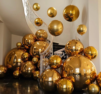 Boule miroir gonflable géante en PVC 2026, 0,4m-5m, multicolore, avec kit de réparation pour décoration de Noël, publicité de vacances, ballon de fête