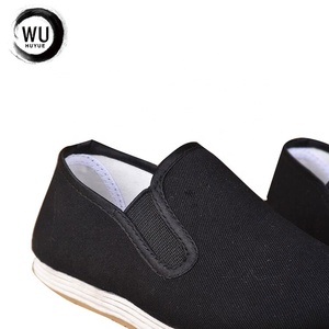 Scarpe Tradizionali Cinesi per Arti Marziali e Kung Fu per Ragazzi, Nere con Suola in Gomma AK e Tomaia in Tela, per la Stagione Primaverile - Product Image 4