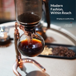 Cafetière à siphon non électrique HATRSEN, ensemble de préparation de café à domicile, ustensiles en verre, cafetière pour 3 personnes, modèle chinois ACL-1 - Product Image 5