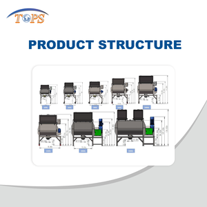 Mezcladora de Cinta de Fácil Operación, Mezcladora de Polvo, Máquina Mezcladora de Polvo de Harina, Proteína y Granos de 100L, 200L, 300L, 500L - Product Image 4