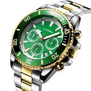 SINOBI Reloj Hombre Business Watch orologio da polso cronografo impermeabile orologi da polso in acciaio inossidabile orologi al quarzo da uomo di lusso
