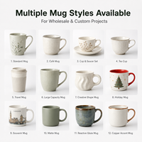 Mug en céramique personnalisé 350/300/400/450 ml, tasse à café pour le camping ou le bureau, avec boîte cadeau pour les marques de détail et les fabricants en gros