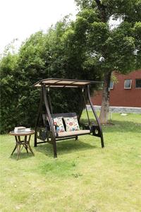 Chaise à bascule pour l'extérieur personnalisée en bois, intérieur, balcon, cour, deux personnes, trois personnes, balançoire de <span class=keywords><strong>jardin</strong></span>, nouveau design de chaise de salle à manger - Product Image 5