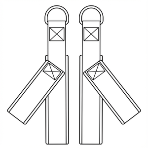 Anelli a Y Imbottiti Senya per Studio Pilates, in Cotone con Anello a D in Metallo, Multifunzione, Robusti per Allenamento Reformer, Palestra Domestica, Durevoli e Morbidi - Product Image 3