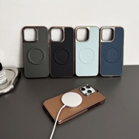 Coque de téléphone magnétique antichoc de luxe pour iPhone 15 16 Pro Max, anti-rayures, électro-plaquée, étui de téléphone 14 13 12 11