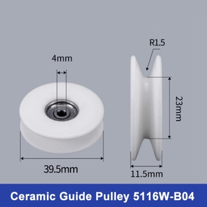 40*12mm All-ceramic Guide Wheels for Wire Drawing <b>Belt</b> Type ISO9001 Certified OEM Excellent Wear Resistance Long <b>Working</b> Life - Product Image 2