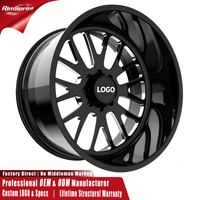JTX SAVAGE Geschmiedete Leichtmetallfelgen 20-30 Zoll 8x170 8x165.1 5x115 für Ford F-350 Super Duty RAM 2500 Dodge Challenger Felgen 4x4