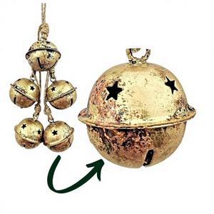 Campanas de armonía vintage hechas a mano al por mayor con acabado rústico, utilizadas para decoración colgante con cuerda - Product Image 1