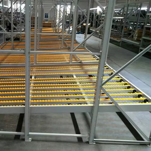 Étagères d'étagères personnalisées Fluent Rack d'entrepôt à glissière roulante avec rail d'écoulement à rouleaux - Product Image 5