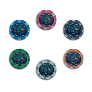 2025 Custom Logo Ceramic ABS <b>Clay</b> Poker Chips and Tray Set High Quality Wholesale Made in China for Promotional Games - Product Image 1