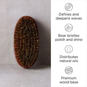 Brosse à barbe personnalisée avec logo, 100 % poils de sanglier purs, pour homme, soin de la moustache, peigne à barbe en bois de noyer, démêle la barbe - Product Image 4