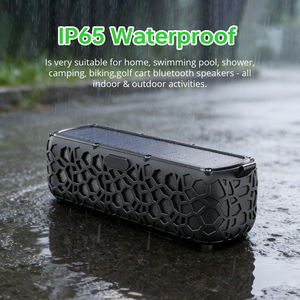 Enceinte <span class=keywords><strong>sans</strong></span> <span class=keywords><strong>fil</strong></span> à chargement solaire avec 12h d'autonomie, batterie 1200mAh, fente pour carte TF, robuste, pour l'extérieur, randonnée et camping - Product Image 4