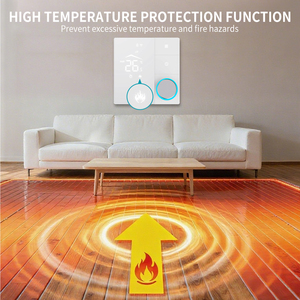 Tuya Smart Wifi Modbus ventilateur bobine régulateur de température <span class=keywords><strong>Thermostat</strong></span> refroidissement 3 vitesses ventilateur électrique 2 voies vanne numérique <span class=keywords><strong>Thermostat</strong></span> - Product Image 4