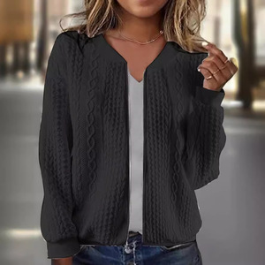 Nueva Camiseta de Béisbol para Mujer, Cómoda, Holgada, con Cuello Alto y Cierre, Ropa de Moda Femenina - Product Image 6